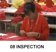 Ручная проверка готового вязаного изделия